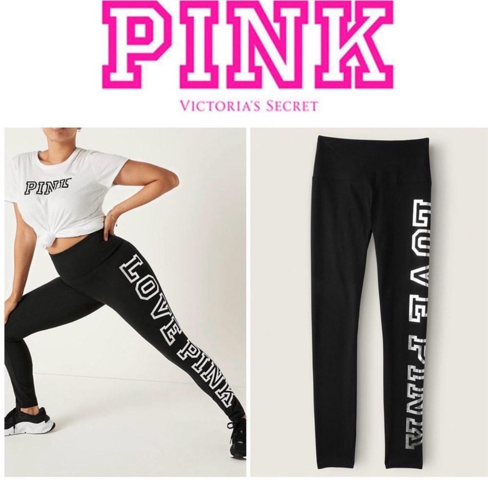 Black Love Pink Victoria’s Secret Leggings